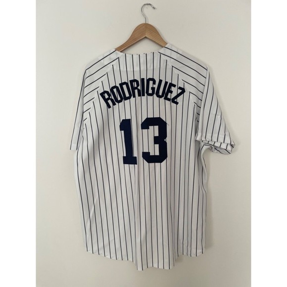 Vintage New York Yankees Alex Rodriguez Jersey-Russell-Mens - Picture 2 of 11